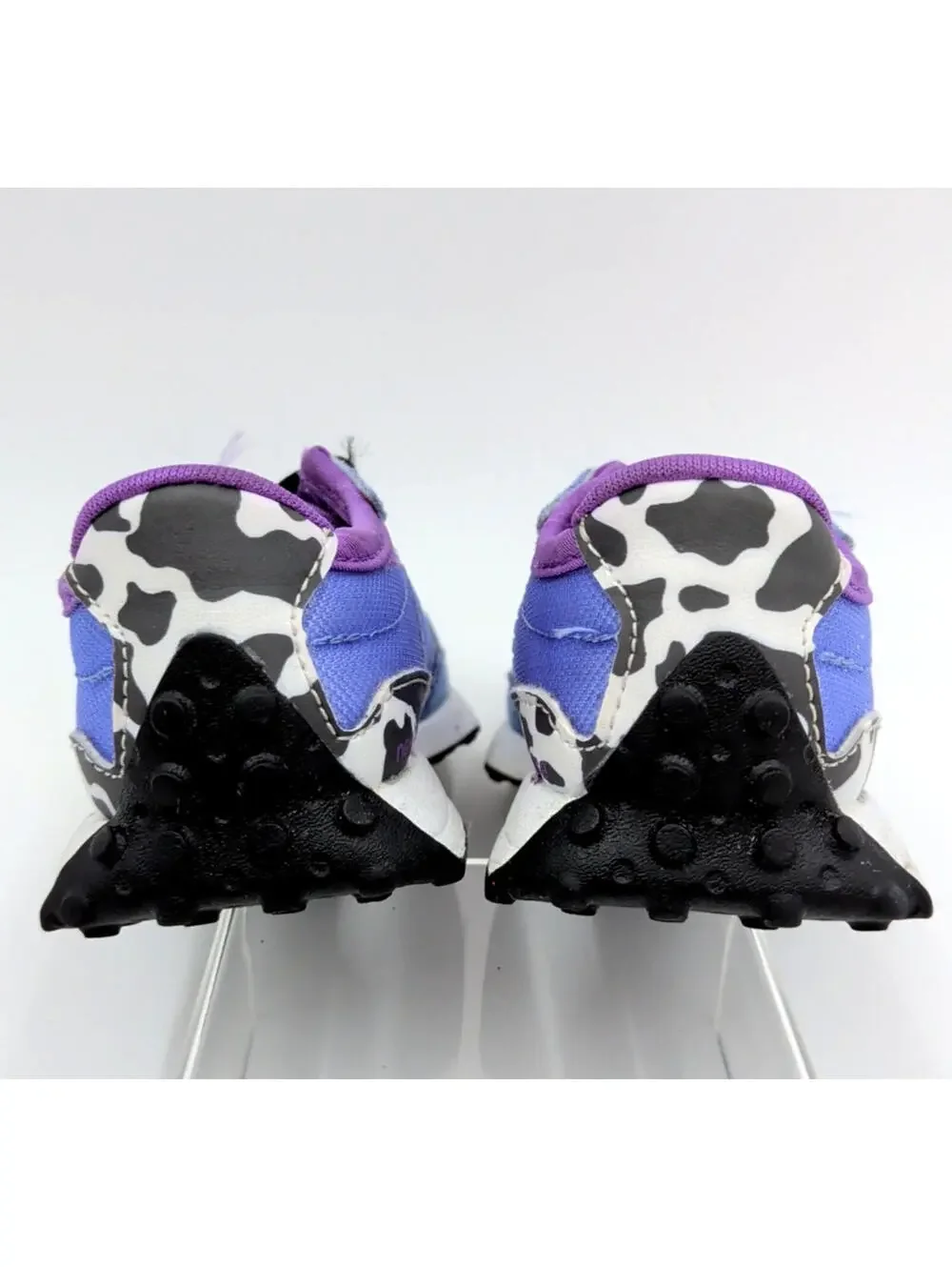 New Balance 327 Infant/Toddler Shoes SZ 5, Violet/Blue Dalmatian - Picture 4 of 9